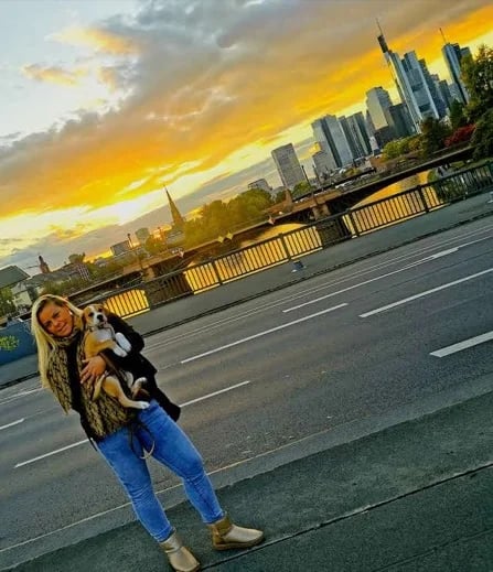 At the sunset