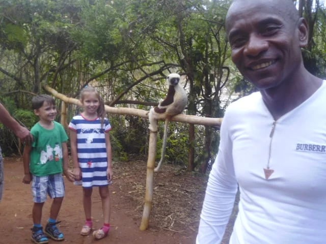 My guests are from Belarius. We are visiting lemur's park near Antananarivo