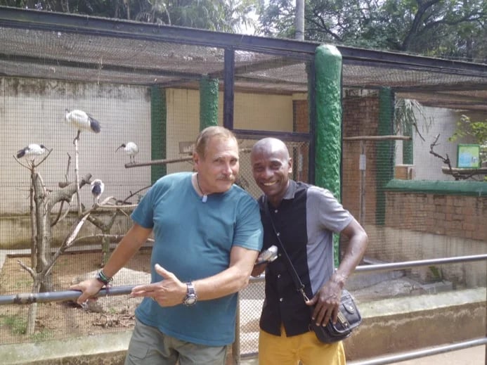 My guest is from USA. We are visiting the zoological and botanical garden of Tsimbazaza National park in Antananarivo