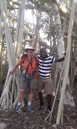 My guest is from USA. we are visiting the banyan tree at Tsimanampetsotse National park