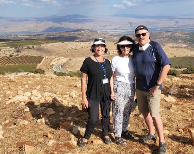 Exploring along the Naftali Range overlooking Hula Valley and the Golan Heights