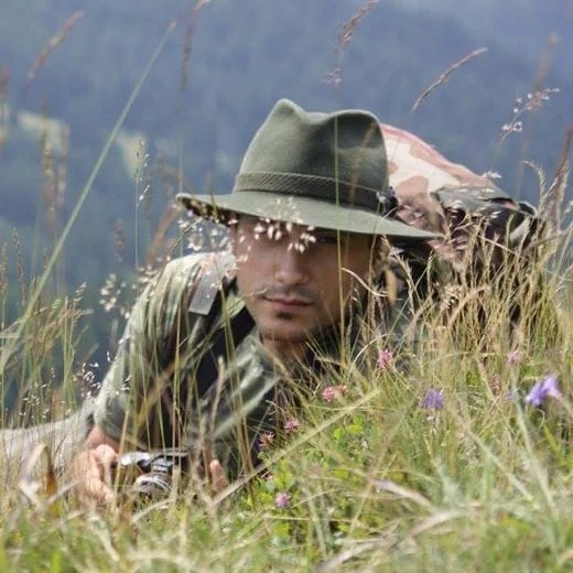 Just Me stalking in the grass.