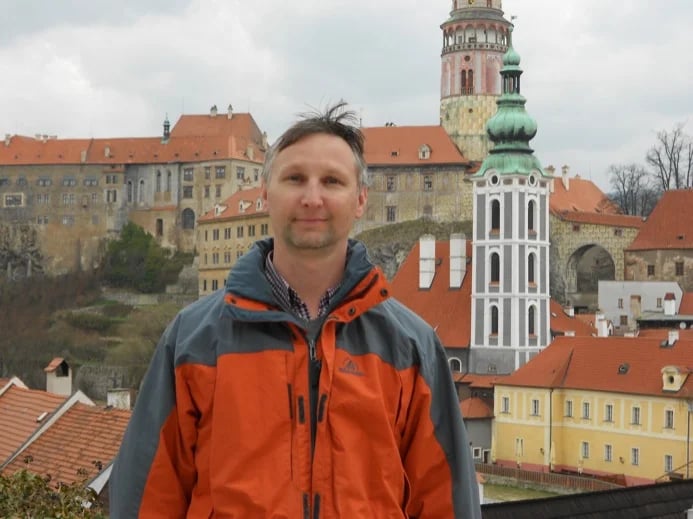 Me and Cesky Krumlov castle