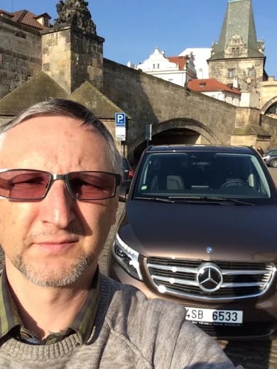 Me and my new car ready for tours