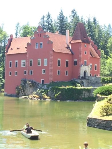 Romantic Red Castle in South Bohemia