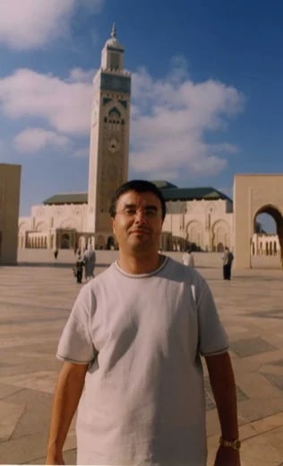 Hassan II Mosque, a masterpiece of the Islamic architecture in Morocco.