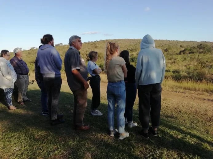 At Reception with my American tourists (Hluhluwe-Imfolozi Game Reserve).
