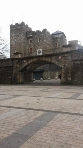 Magazine Gate with Tower Museum behind.