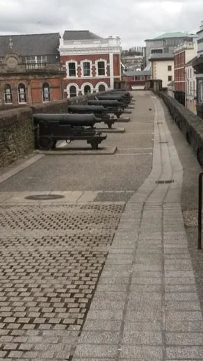 Cannon on Derry Walls.