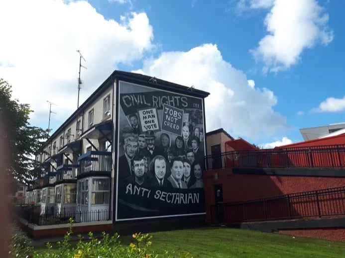 Civil Rights mural.