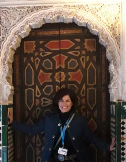 Carmen in the palace of the Alcázar, Seville. Spain