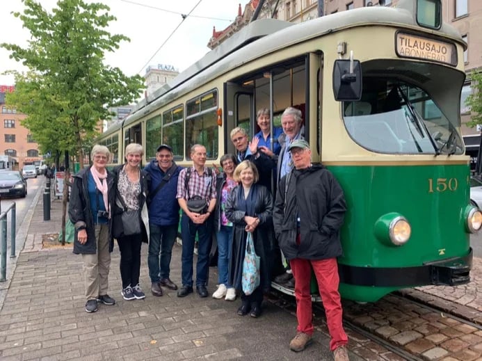 Would you like to have a ride with a vintage tram in Helsinki?