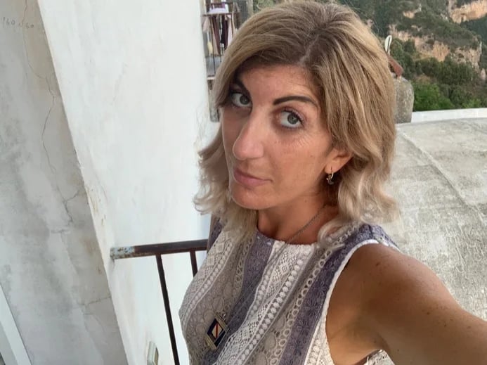 Certified guide wearing a special Badge for Campania Region