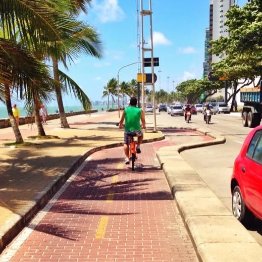 Recife (Boa Viagem Beach's boardwalk - bike ride)