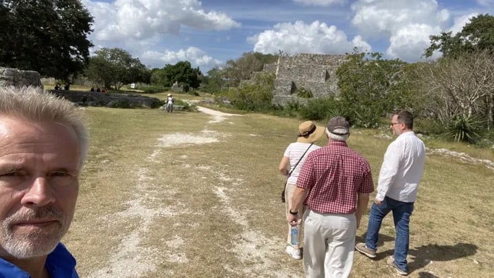 Visiting a Mayan archeological site - Dzibilchaltun, Yucatan