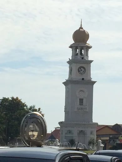 Penang Heritage: Queen Victoria Memorial Clock Tower - Leaning tower of Penang