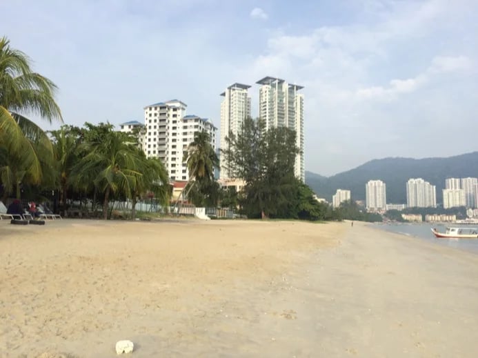 Penang beach - Off Tanjong Tokong beach