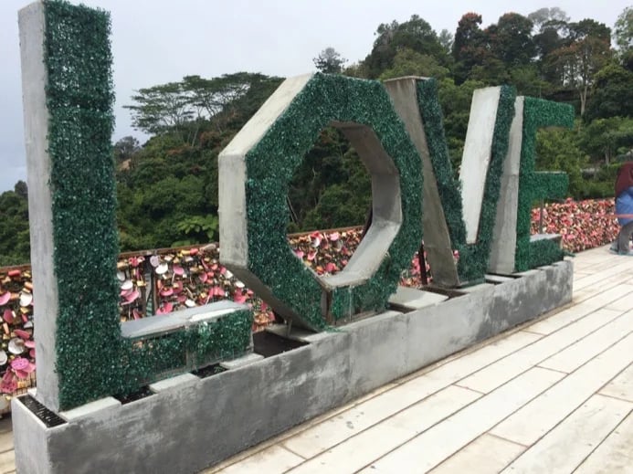 Penang Hill - Love Lock, a place to secure your forever love.