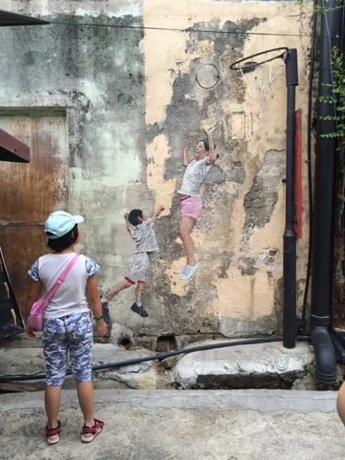 Street Art - Playing Basketball