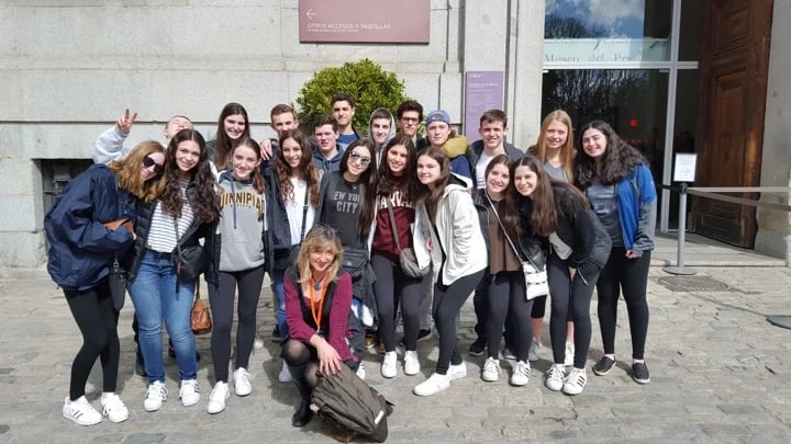 Prado Museum with British students
