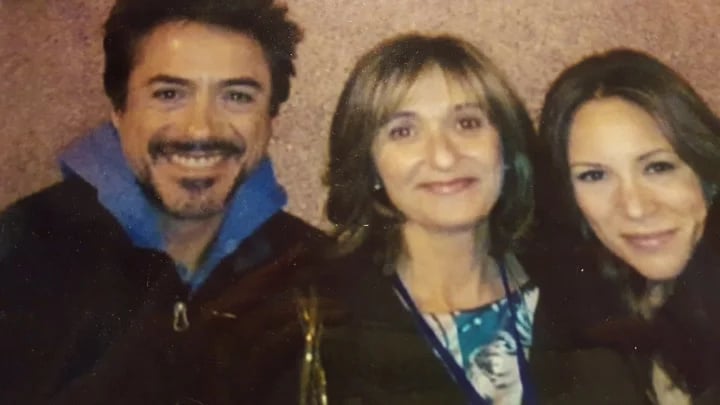 With Dawney Jr. and his wife. 2009