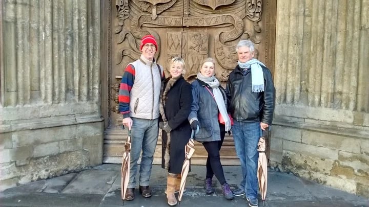 Outside Bath Abbey