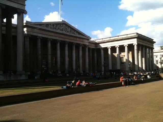 British Museum - Displays World Culture to 5-6 million visitors each year. Barry is trained to tour The Museum. It covers 5 acres on several floors and is dedicated to world civilisation. It is brilliant and " world class"