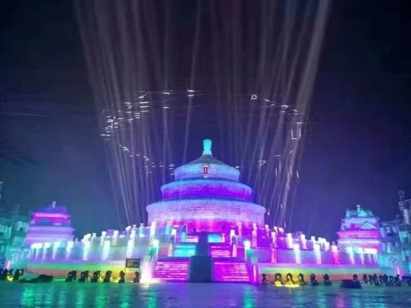 Private Night Tour to Harbin Ice and Snow World
