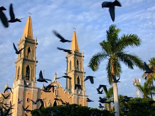 the cathedral in down town Mazatlan