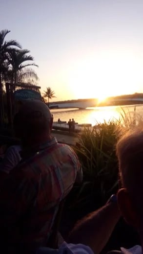 sunset at the lake