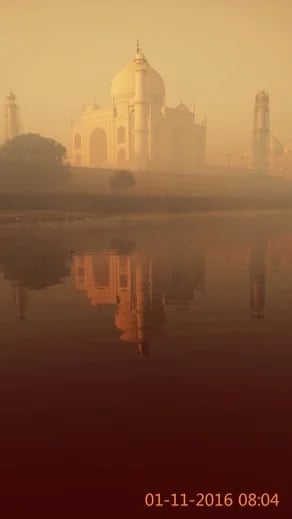 Taj at sunrise in Winters.....