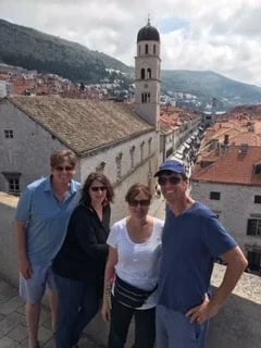 Randi,Rhonda,Lawrence&Richard on The city walls