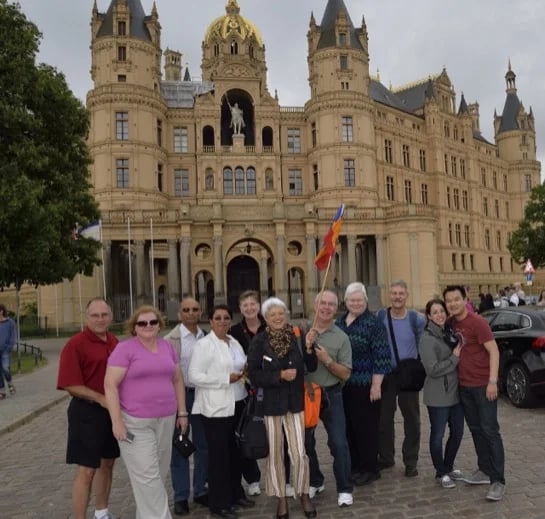 Visiting Fairytale Castle of Schwerin