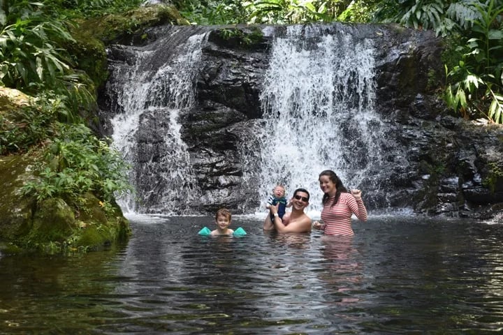 Bathing in the Rainforest Family Style!