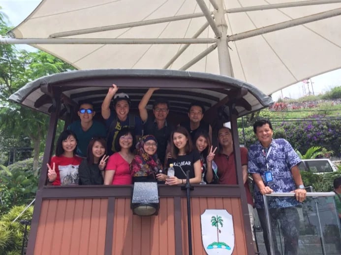 WITH SINGAPOREAN GROUP AT PENANG HILL