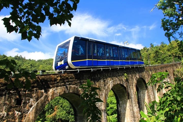 THE PENANG HILL FUNICULAR TRAIN