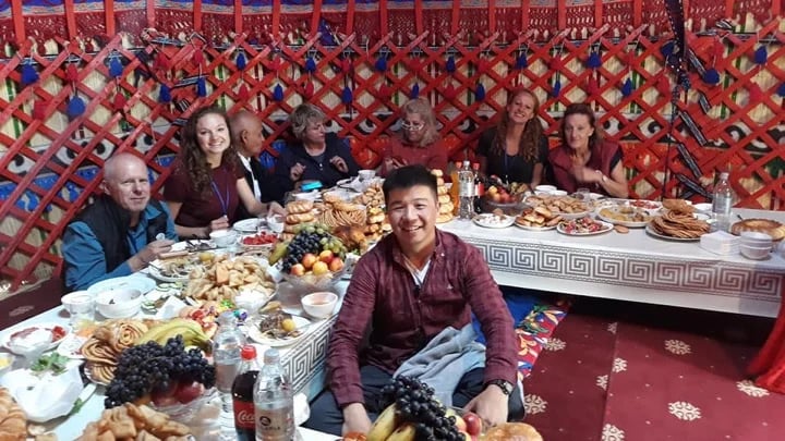 Lunch in a yurt at World Nomad Games