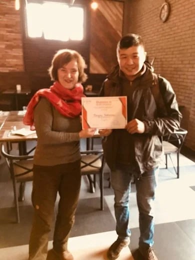 Guide training, Certificate