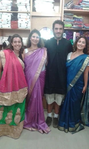 Shopping time at kerala handmade textiles....