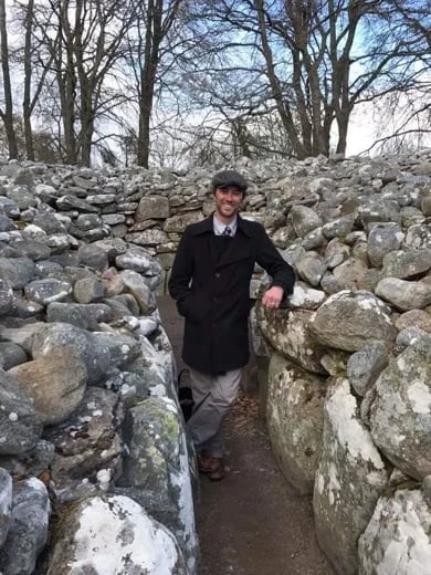 Me at an ancient burial mound