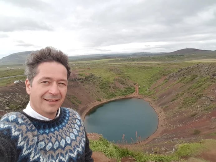At Kerið crater