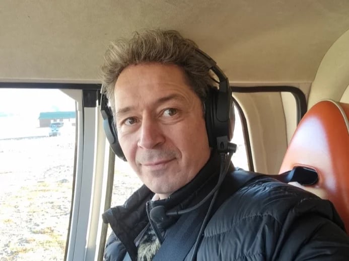 Getting ready for a heli flight at the South Coast