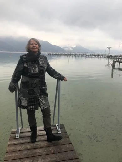 In front of Attersee in November