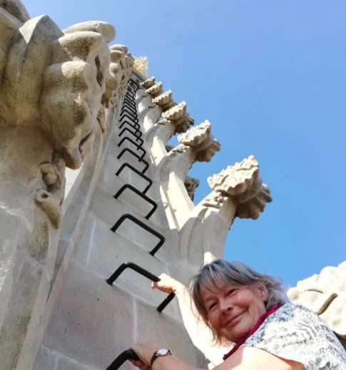 and love to climb- here the tower of the Mariendom, the cathedral in Linz