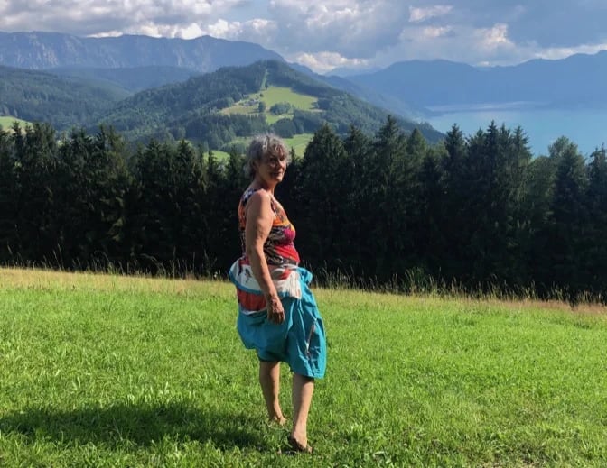 lovely hills for barefoot hiking- Attersee is to my right