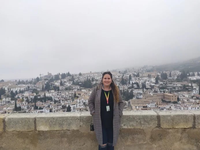 Such a foggy day! But the view... gorgeous