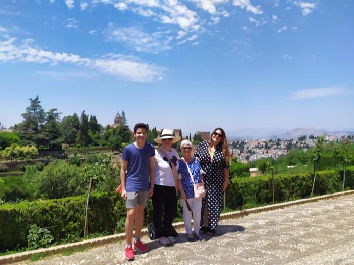 Touring with my family