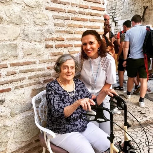 With my guest on Best of Split Private Tour