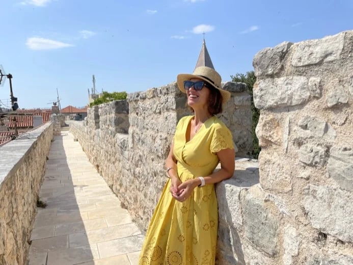 At the guard passage - on the top of the Diocletian's Palace