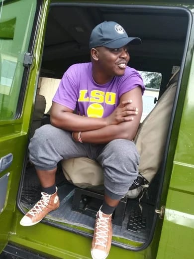 Relaxing after safari to various parts of Kenya. This is my luxury jeep, comfortable with AC, pop up roof, and firm frames for great photography. Its great for off the beaten track travels as well.